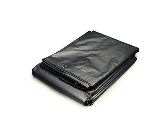 Black HDPE 250 GSM Heavy Duty Plastic Tarpaulin- 15 FT x 18 FT