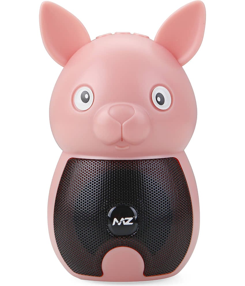 MZ M2 5 W Bluetooth Speaker Bluetooth V 5.0 with SD card Slot Playback Time 6 hrs Pink