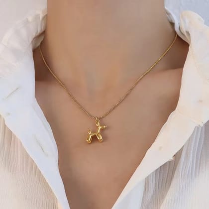 Balloon Dog Pendant - 18k Gold Plated