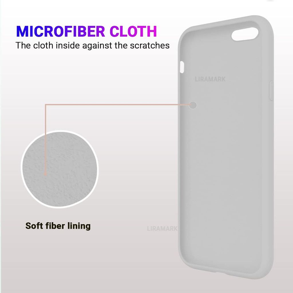 LIRAMARK Liquid Silicone Soft Back Cover Case for Apple iPhone 7 Plus / 8 Plus