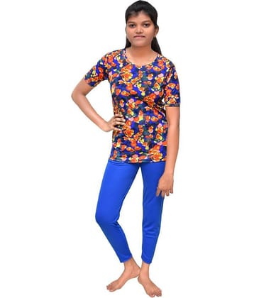 Goodluck Multicolor T-Shirt & Shorts Combo Swimming Costume