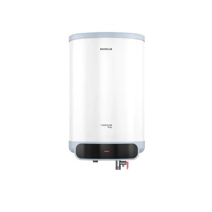 Havells Velora Pro 25L Storage Water Heater (Geyser) | Mcoloy Heating Element | Feroglas Tank | High Pressure 0.8 MPa | Whirlflow Tech | 2000W | 7 Yr Tank Warranty Havells Velora Pro 25L Storage Water Heater (Geyser) | Mcoloy Heating Element | Feroglas T