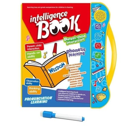 Interactive Phonetic Learning Book for Kids | Alphabets, Numbers & Shapes Learning Toy | Educational Intelligence Book for Toddlers Age 2–7 Interactive Phonetic Learning Book for Kids | Alphabets, Numbers & Shapes Learning Toy | Educational Intelligence Book for Toddlers Age 2–7