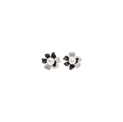 Alvara Studs | 925 Silver Earrings for Women-Silver