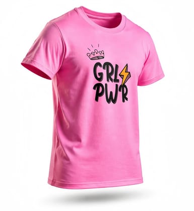 KUCHU Unisex Tshirt | Made of Super Combed Cotton-Modal Natural Fiber Better Than 100% Cotton| Soft & Breathable Fabric| Unique Digitally Printed Design |Vibrant Colour | Girl Power