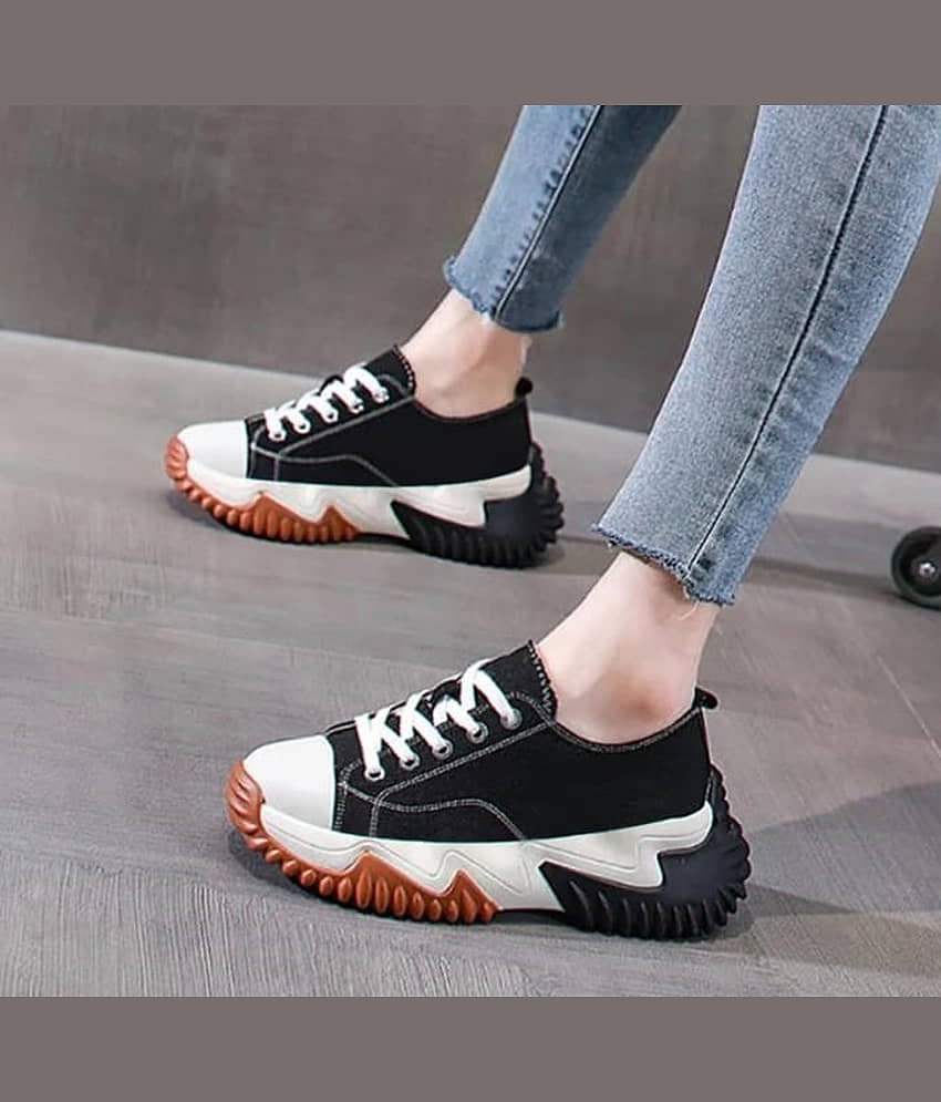 wrizt Casual Sneakers  For Men Black Men's Outdoor Shoes