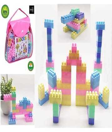 FRATELLI Building Blocks for Kids - Certified European Saftey Standards (120pc Small Blocks Bag Packing, Best Gift Toy, Block Game for Kids, Boys, Children)