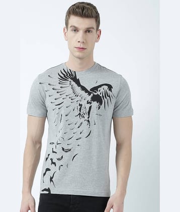 Huetrap Pack of 1 Cotton Regular Fit Men's T-Shirt ( Grey )
