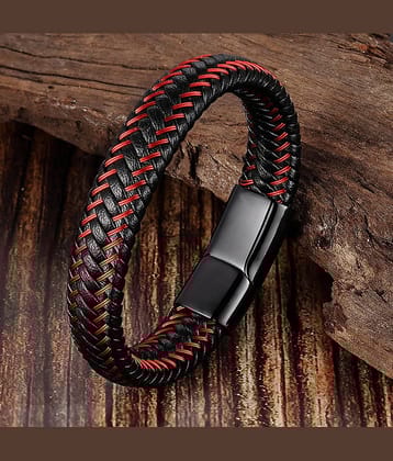 FASHION FRILL Black Bracelet ( Pack of 1 )