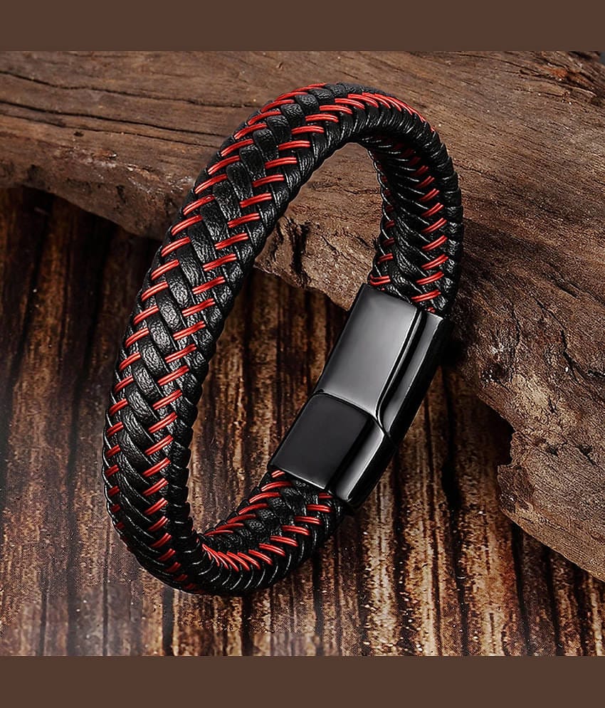 FASHION FRILL Black Bracelet ( Pack of 1 )