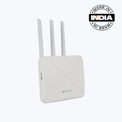 Zebronics 4G/5G Sim Router with High-Speed Antenna, LAN/WAN Auto Switching