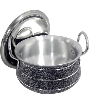 bartan hub Cook & Serve Pot Enamle Aluminum Handi 22 cm 2500 mL
