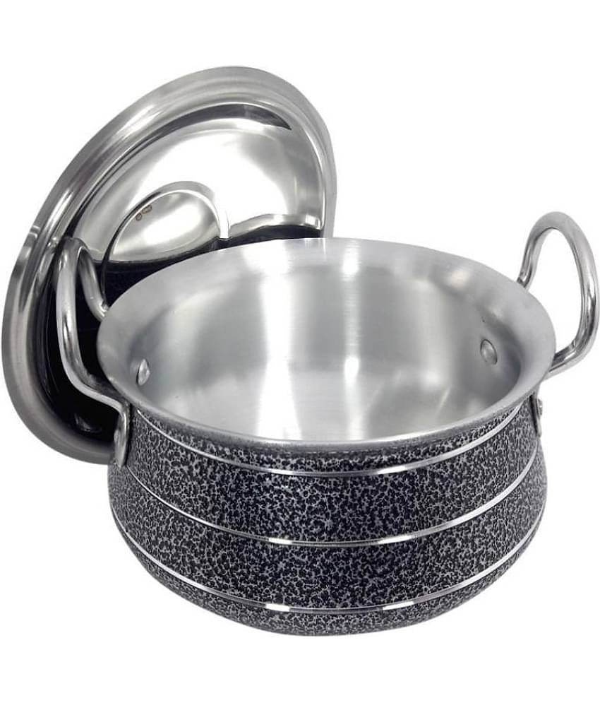 bartan hub Cook & Serve Pot Enamle Aluminum Handi 22 cm 2500 mL