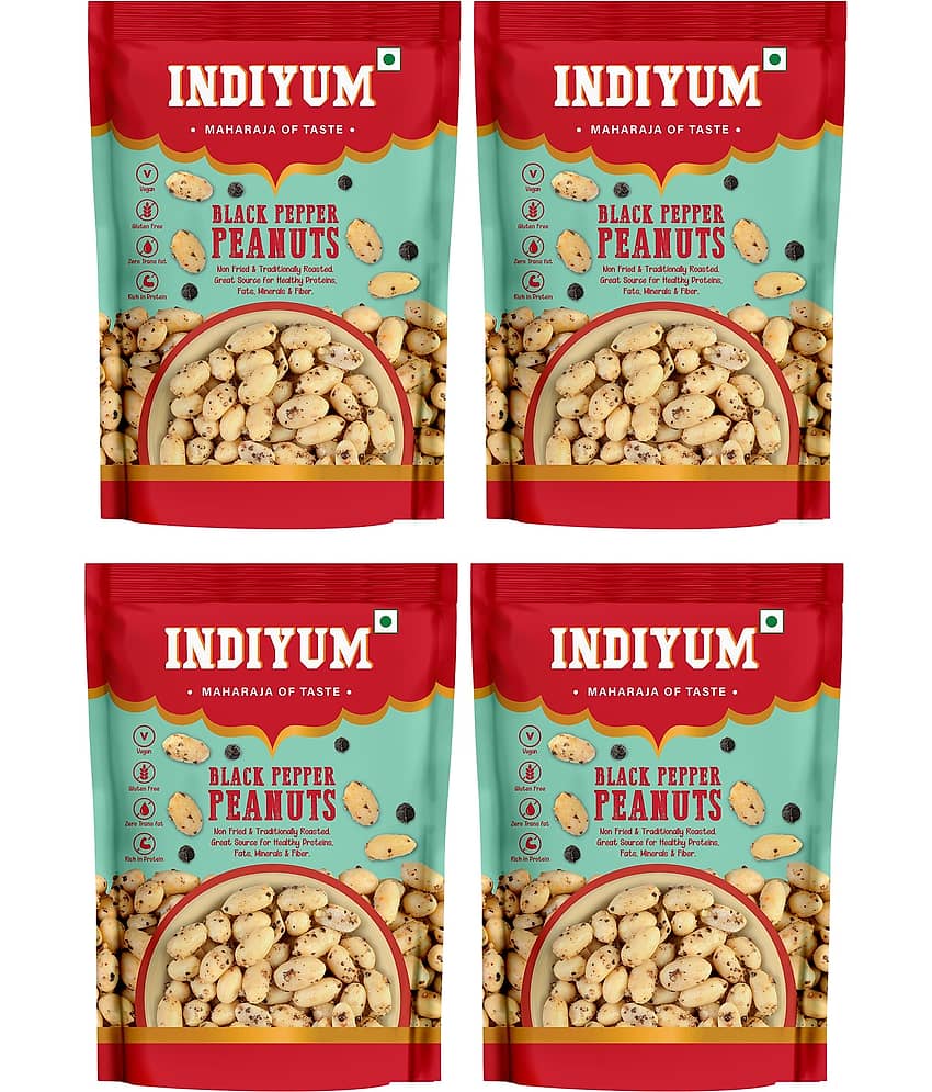 Indiyum Peanut Black Pepper 120gm (Pack of 4)