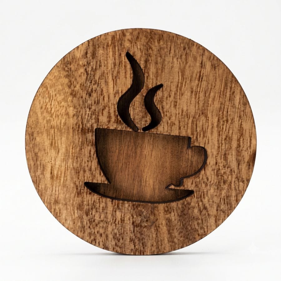 WOODEN CUP COASTER