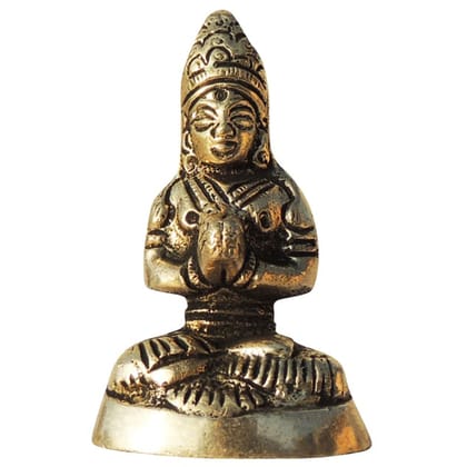 Brass Parvati Ji Premium Murti, Height : 3 Inch (BSMAS872 C)