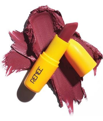 Renee Everyday Matte Lipstick - Sauce, Lightweight, Intense Color, Skincare Infused Makeup, 3 Gm