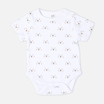 Teddy Onesie-0-3 Months