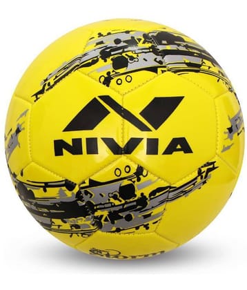 Nivia Snow Storm Yellow Football Size- 5