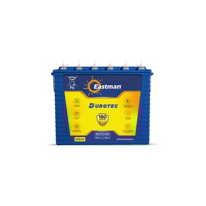 Eastman EM235Duro 235Ah DuroTec Tall Tubular Inverter Battery | Ultra Heavy Duty | 180-Month Warranty | Built for High Load | Works with 700VA–2000VA Inverters