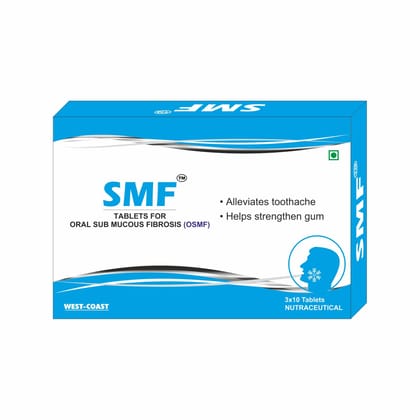 Westcoast Smf Tablet For Oral Sub Mucous Fibrosis Total Oral Care For Mouth, Teeth & Gums, 3x 10 Tablets
