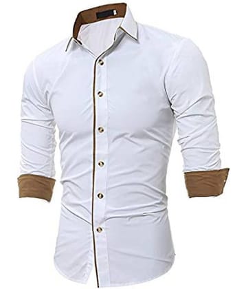 X-men 100 Percent Cotton White Solids Shirt