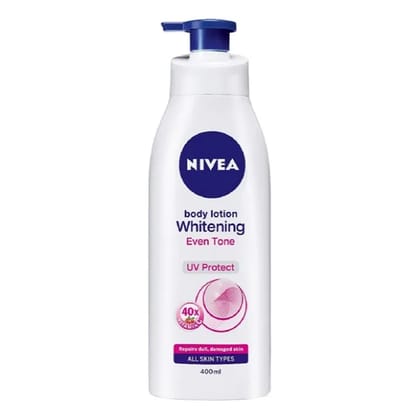 Nivea Body Lotion, Whitening Even Tone UV Protect, For All Skin Types, 400 ml