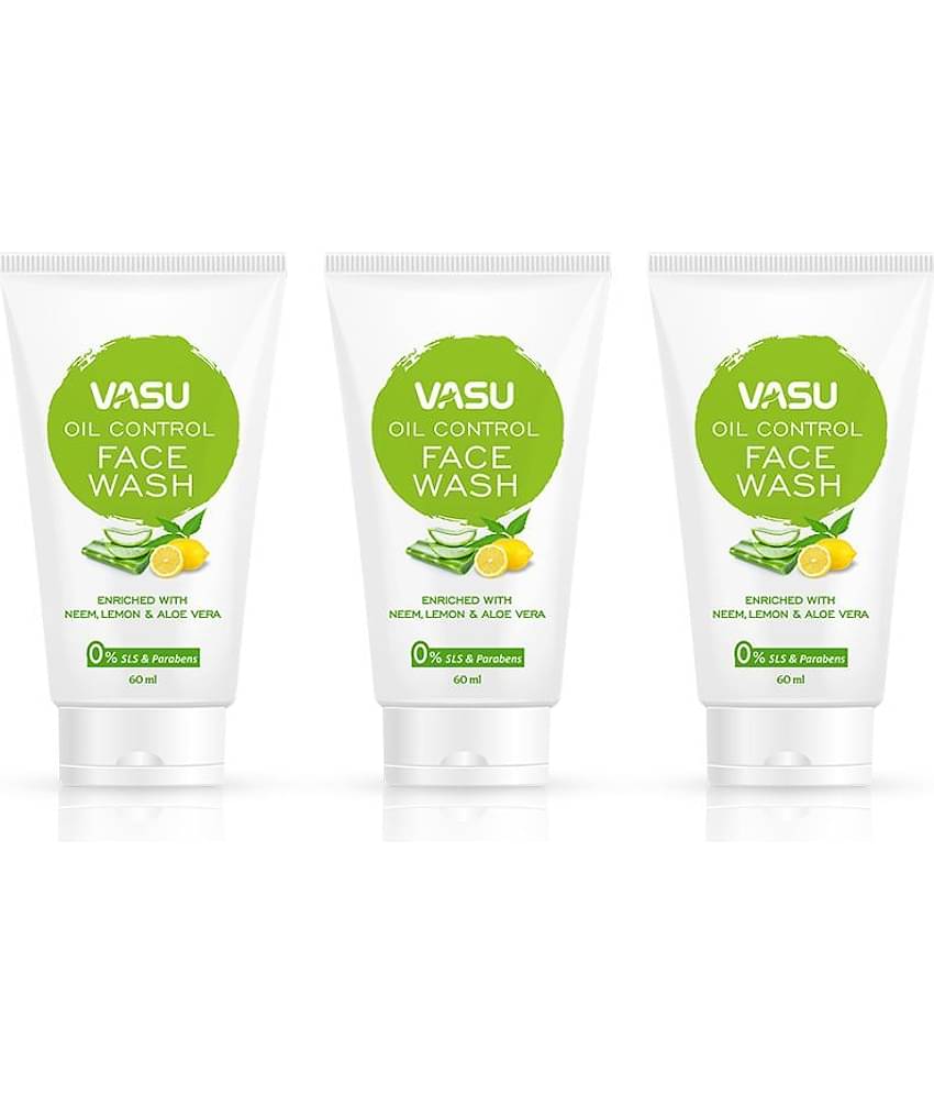 Vasu - Excess Oil Removal Face Wash For Normal Skin ( Pack of 3 )