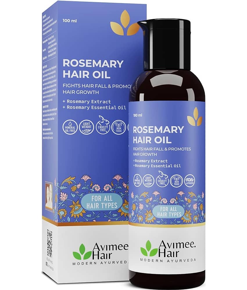 Avimee Herbal Rosemary Hair Oil, Strengthens Roots Prevents Dandruff Boosts Growth, 100 ml (Pack of 1)