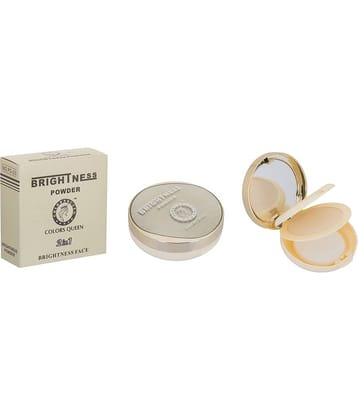 Colors Queen 2 in 1 Brightness Compact Powder Oil Control Lightweight with SPF Warm Ivory (Shade-02)