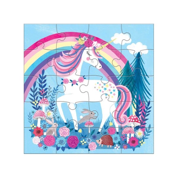 Wooden 4 in one Puzzles Unicorn
