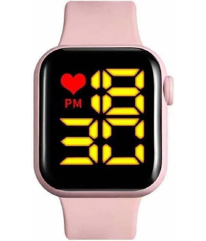 Renaissance Traders - Pink Silicon Digital Womens Watch