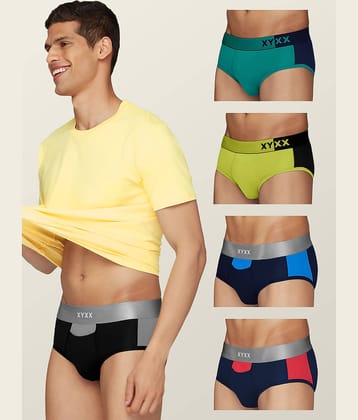 XYXX Pack of 5 Modal Briefs For Men's ( Multicolor )