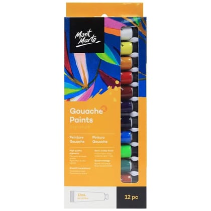 Mont Marte Gouache Colour Sets (Choose Size)-SET OF 12