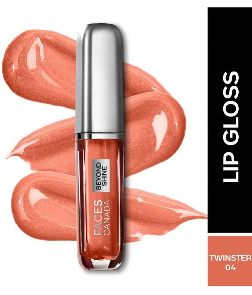 FACES CANADA Beyond Shine Lightweight Lip Gloss , Twinster 04, 3ml ,(Pack of 1 )