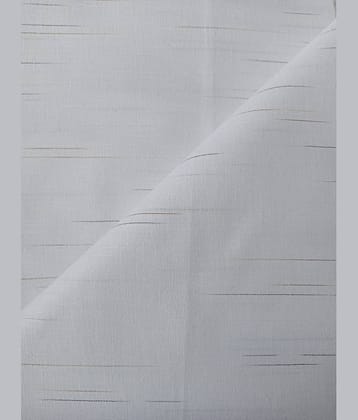 Makhanchor White Linen Blended Unstitched Shirt pc Single