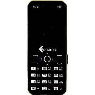 Oneme Fm-2 F27 (Dual Sim, 6.1 Cm (2.4 Inch) Display, 3000 Mah Battery, Gold)