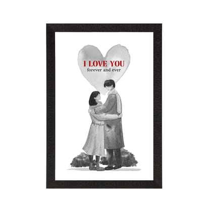 "Forever and ever" Love Theme Satin Matt Texture UV Art Painting