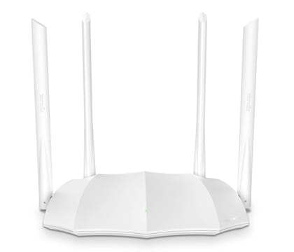 Tenda AC5 V3 AC1200 Wireless Dual Band WiFi Router, Speed Up to 867Mbps/5GHz + 300Mbps/2.4GHz, IPV6, Parental Control, Support Guest Network, 4*6dBi Externe Antennen (White)