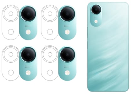 ISAAK Back Camera Lens Protector compatible for Vivo T5e (Pack of 4) ISAAK Back Camera Lens Protector compatible for Vivo T5e (Pack of 4)