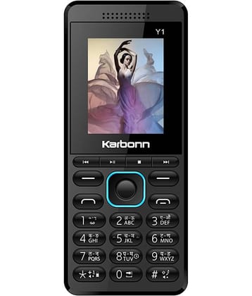 Karbonn Y1 Dual SIM Feature Phone Black Blue