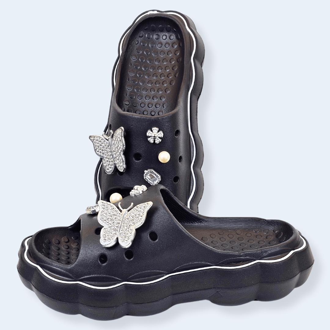 Butterfly Charms Slipper-36-37 / Pink