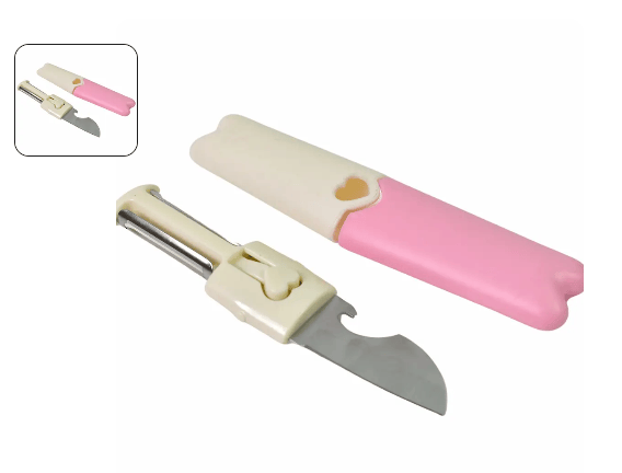 2 in 1 Knife, Multifunctional peeler fruit knife (1 Pc / Loose)