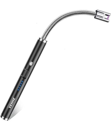 GKBOSS - Black Iron 1 USB Plasma Electric Gas Lighter for Kitchen ( Set of 1 )