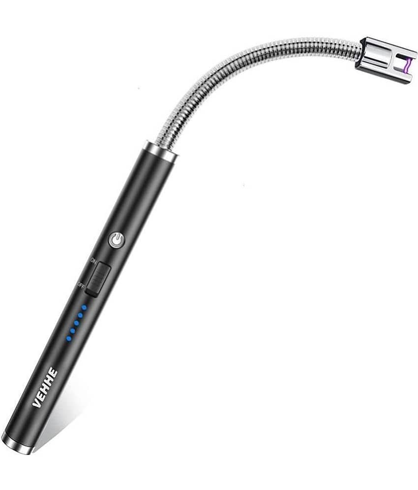 GKBOSS - Black Iron 1 USB Plasma Electric Gas Lighter for Kitchen ( Set of 1 )