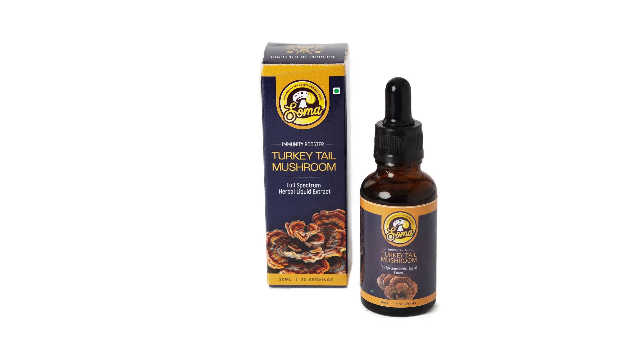 SomaShrooms Mushroom Liquid Extract - Immunity & Gut Health
