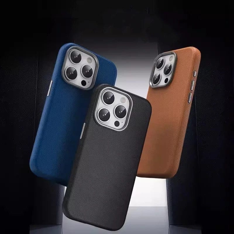 Premium Luxury Leather iPhone Case-iPhone 14 Pro Max / Brown