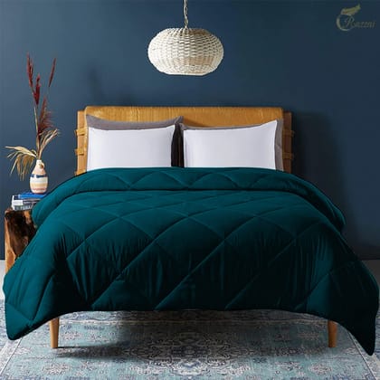 Razzai - 150 GSM Soft AC Comforter Hotel Quality-Down Alternative Comforter - All Season |AC Comforter/Blanket/Quilt/Rajai|Teal-Single / Teal
