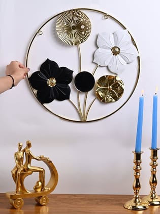 Sun-Kissed Vibe - Round Sunflower Wall Plaque