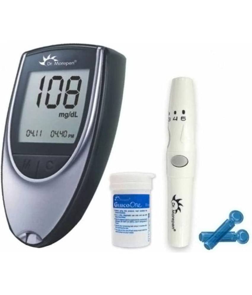 Dr Morepenglucose Monitor BG03 with Free 25 Sugar Test Strips with 10 Lancets